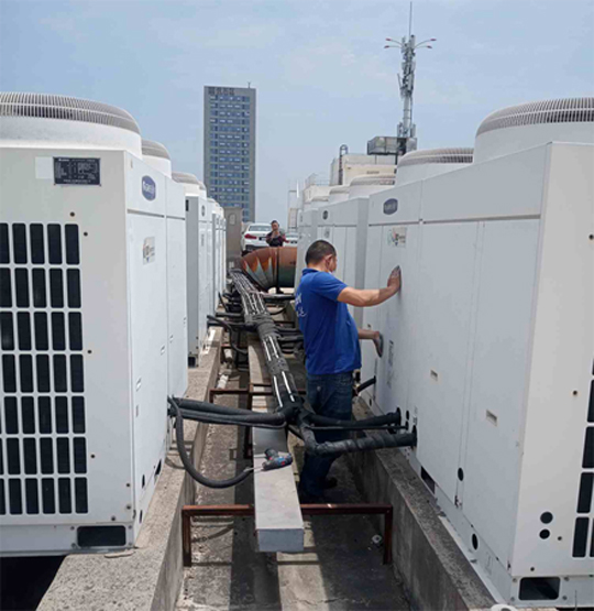 威海市中央空调制热和不制冷系统维修方法